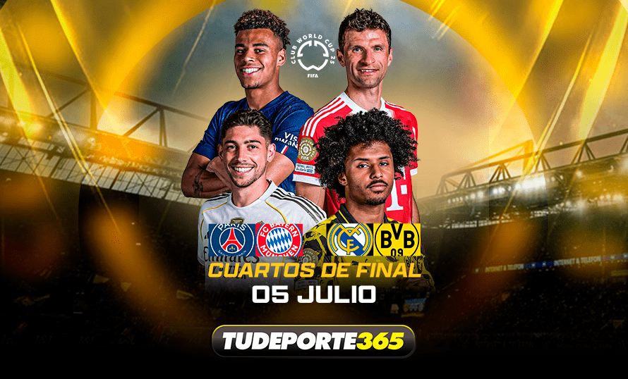 🌍 Mundial de Clubes 2025 | Sábado 5 de julio: Real Madrid, Dortmund, PSG y Bayern van con todo por las semifinales