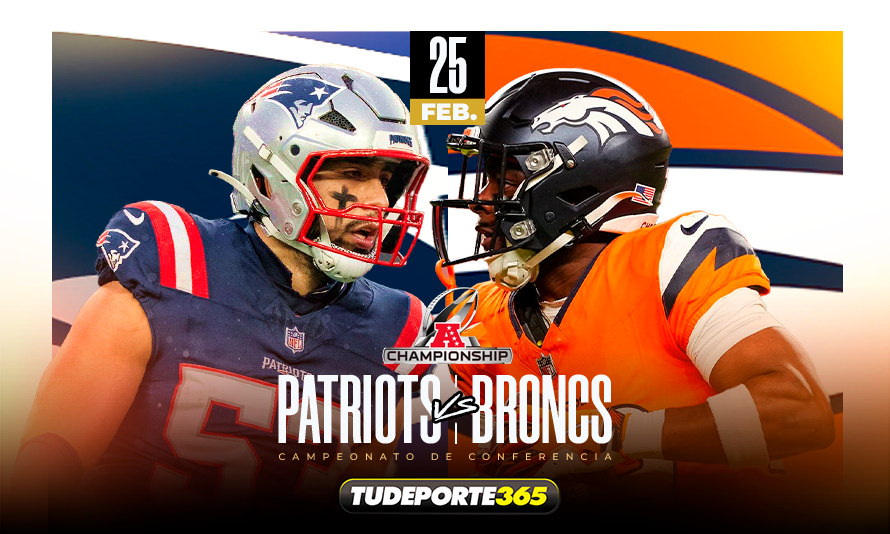 Nueva edición del Campeonato AFC: Patriots y Broncos listos para la batalla