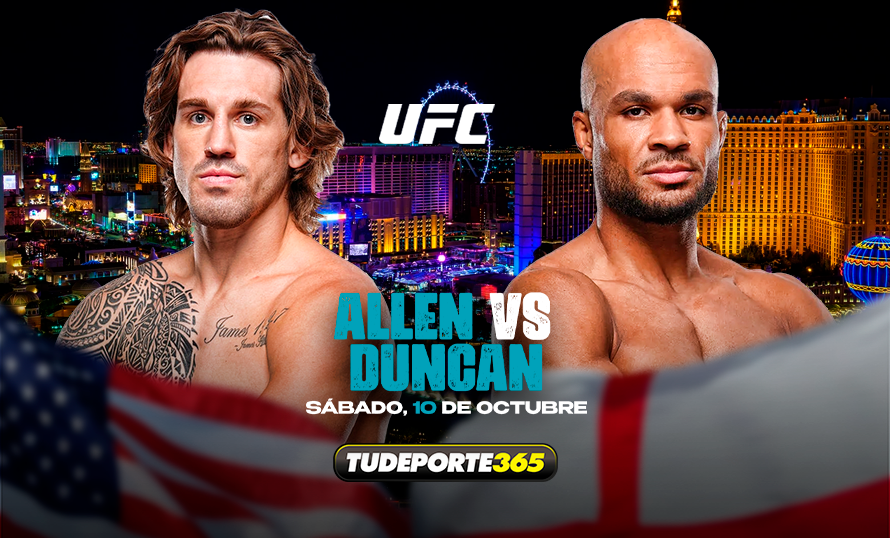 Brendan Allen vs Christian Leroy Duncan: duelo clave en el peso medio de UFC